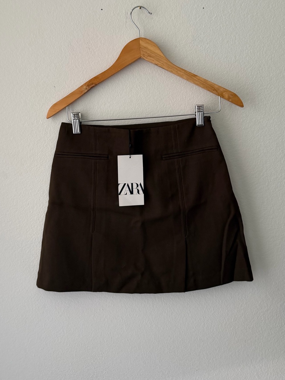 Zara Chocolate Brown Mini Skirt